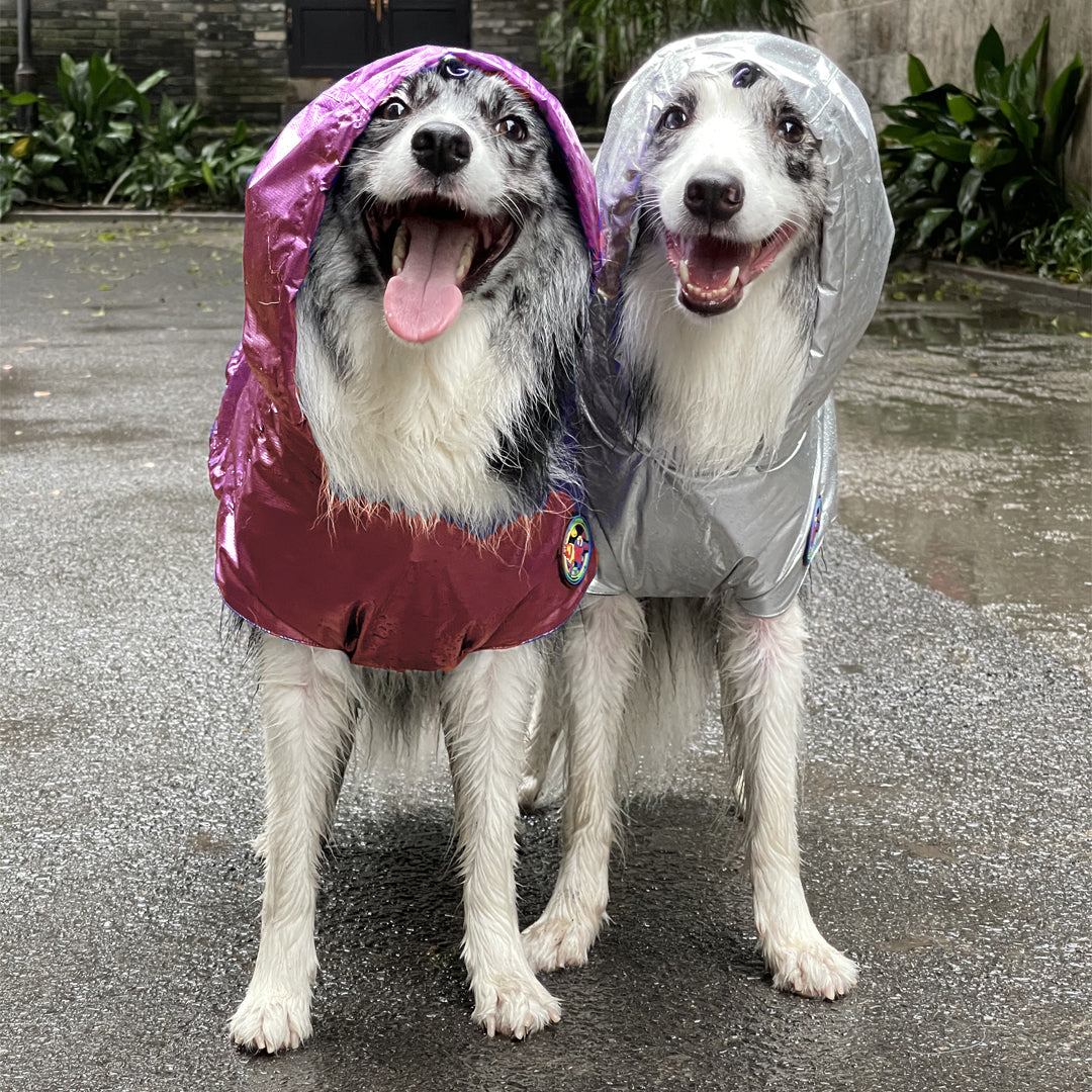 Alita Raincoat - Pink Metallic