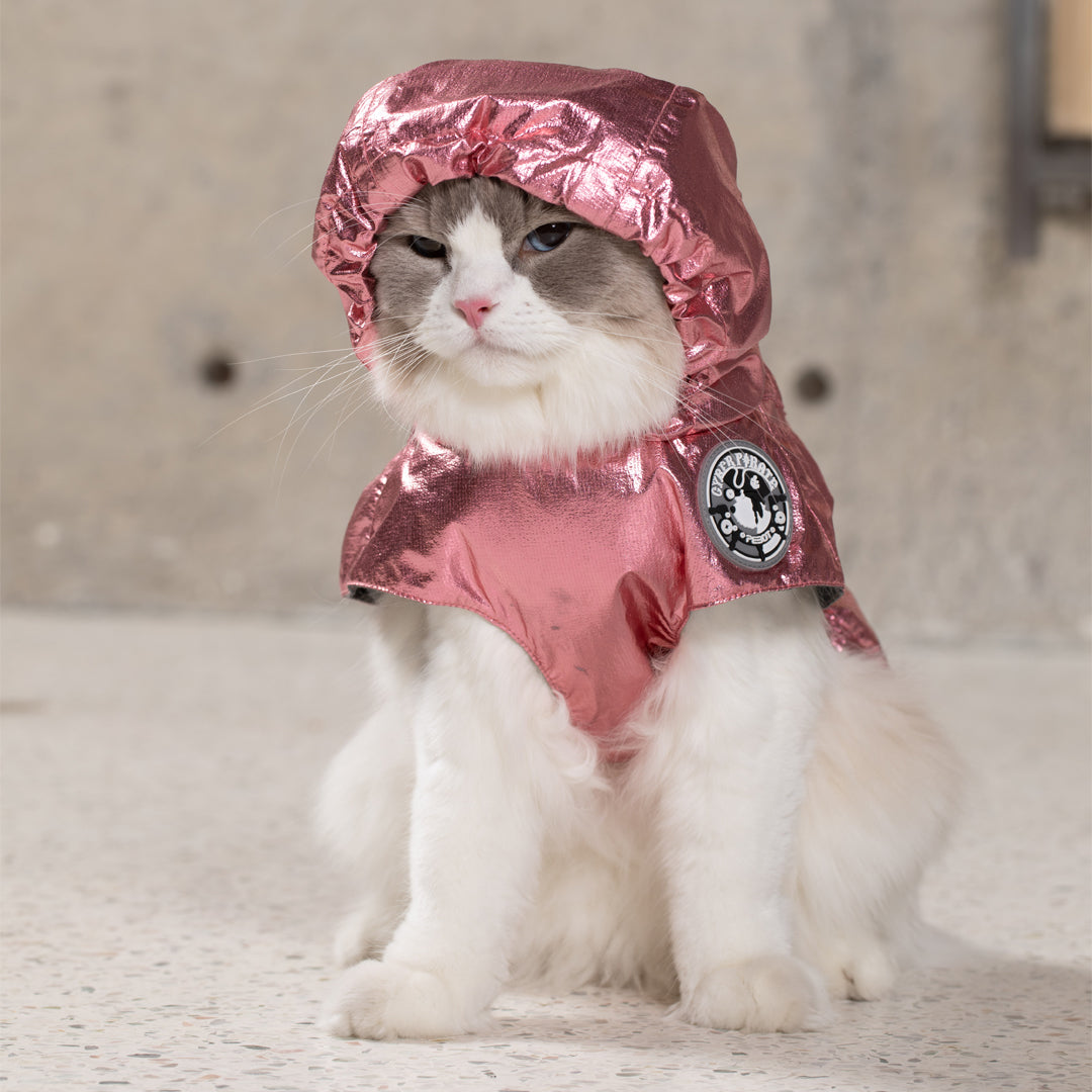 Alita Raincoat - Pink Metallic