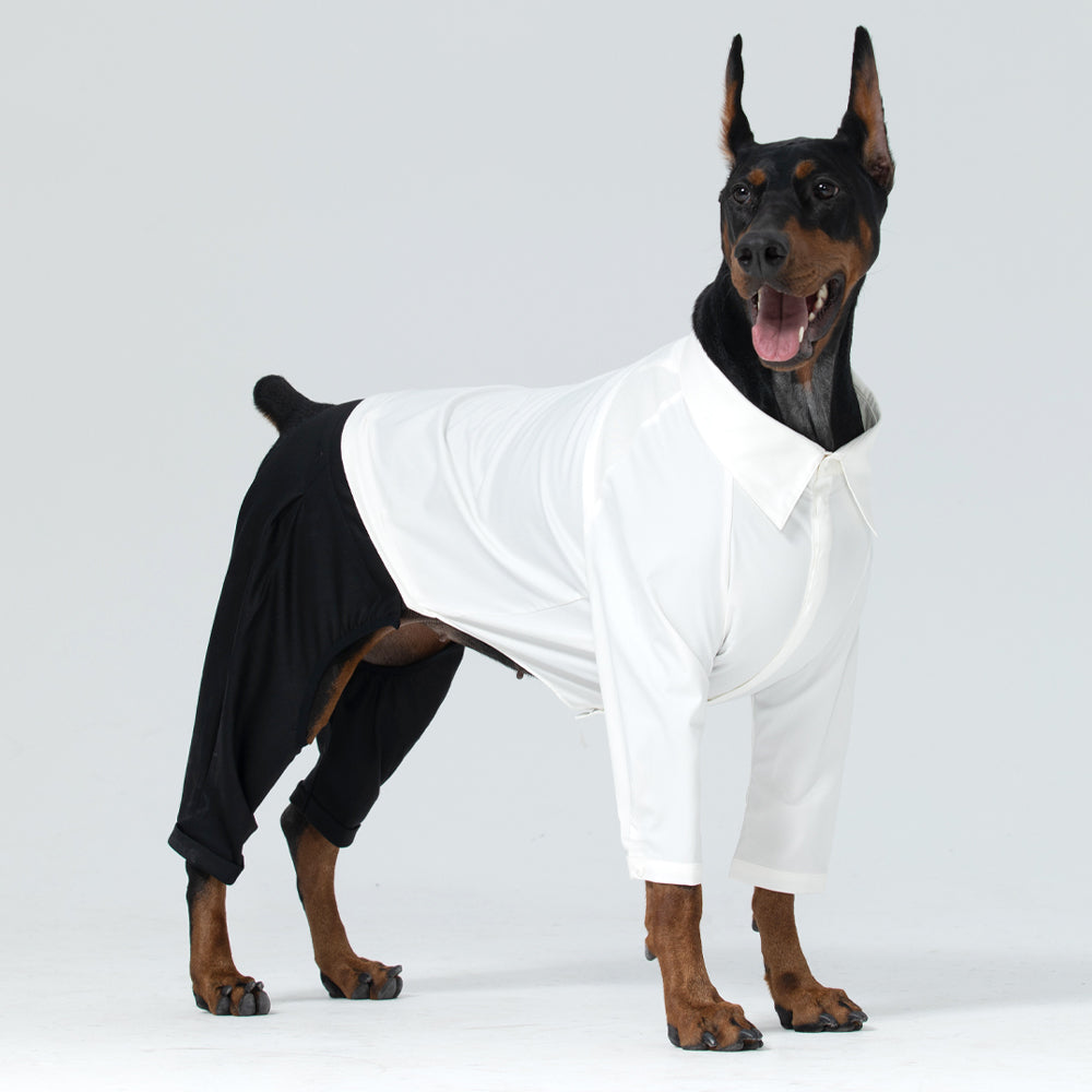 Jack Shirt & Pant - White / Black