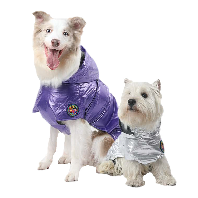 Alita Raincoat - Purple Metallic