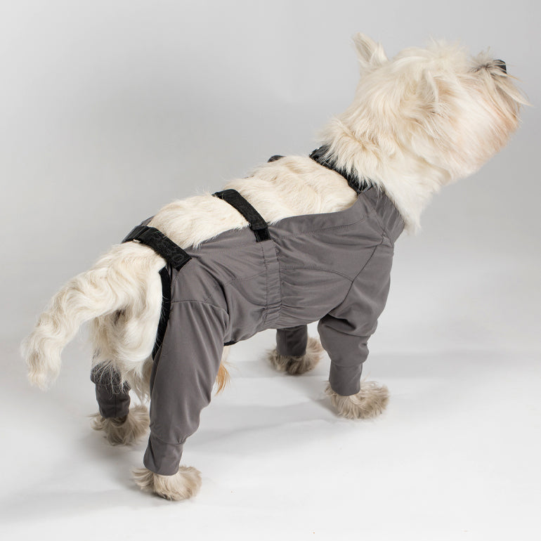 Bibi Belly Protecting Breathable Onesie - Grey