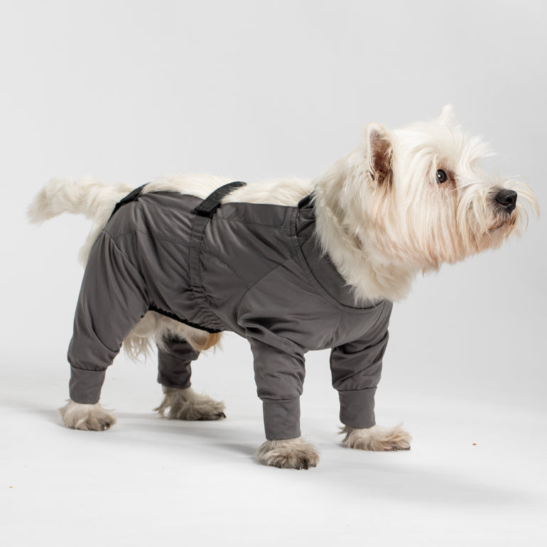 Bibi Belly Protecting Breathable Onesie - Grey